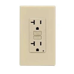 Leviton 20 Amps 125 V Ivory GFCI Outlet 5-20R 1 Pk