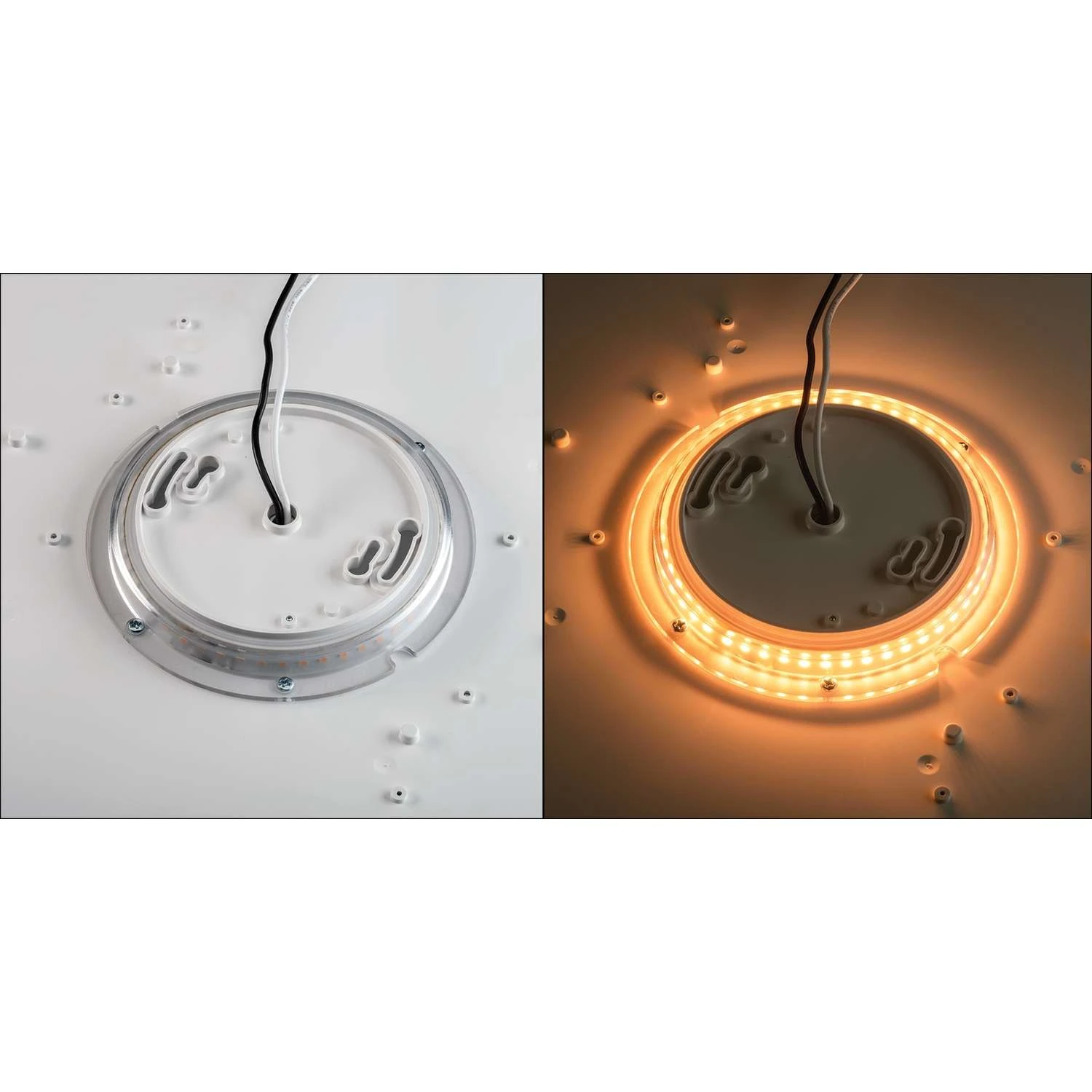 ETI 3.2 In. H X 11 In. W X 11 In. L White LED Ceiling Light Fixture - Image 5