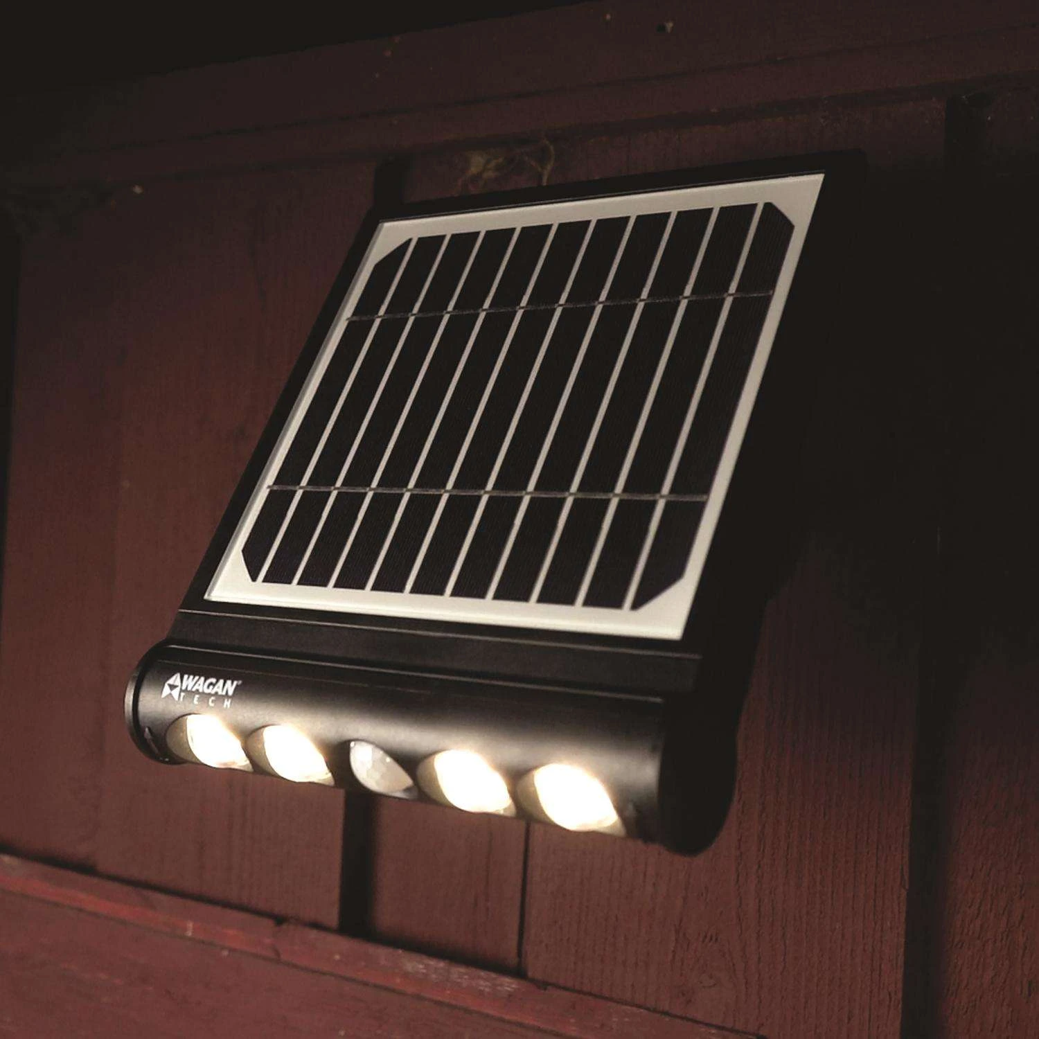 Wagan Tech Black Motion-Sensing LED Solar Wall Light - Image 6
