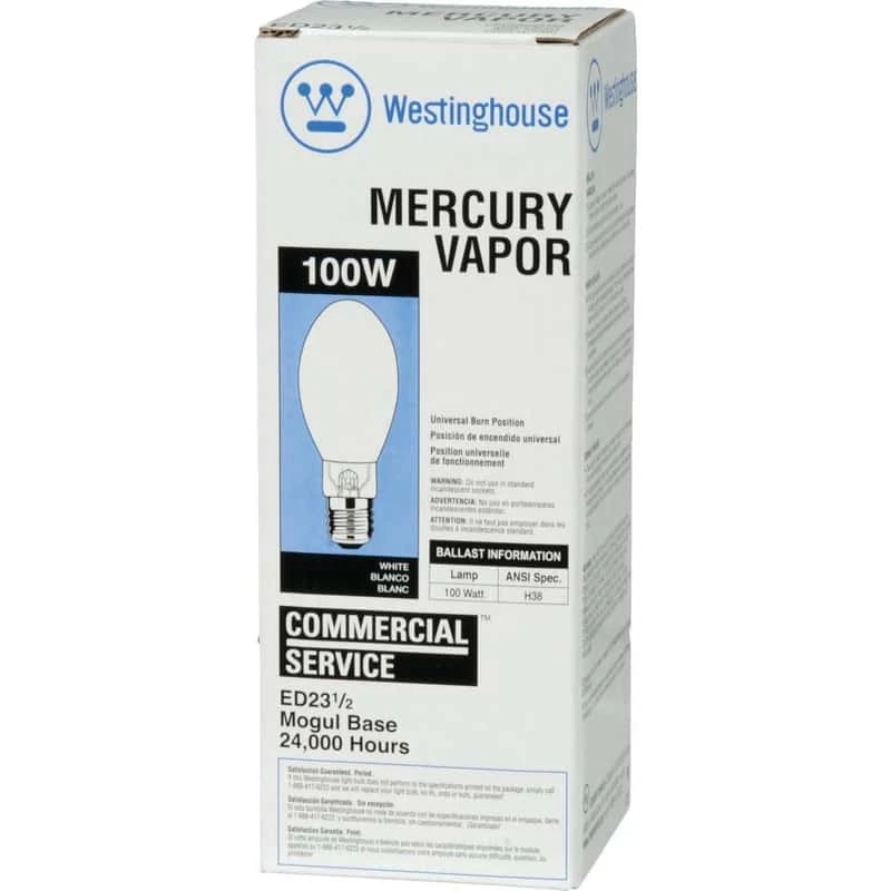 Westinghouse 100 W ED23.5 HID Bulb 4,500 Lm Cool White Mercury Vapor 1 Pk - Image 2