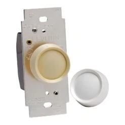 Leviton Trimatron Light Almond & White 600 W Rotary Dimmer Knob 1 Pk