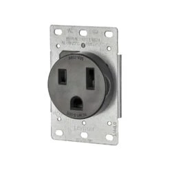 Leviton 50 Amps 250 V Duplex Black Outlet 6-50R 1 Pk