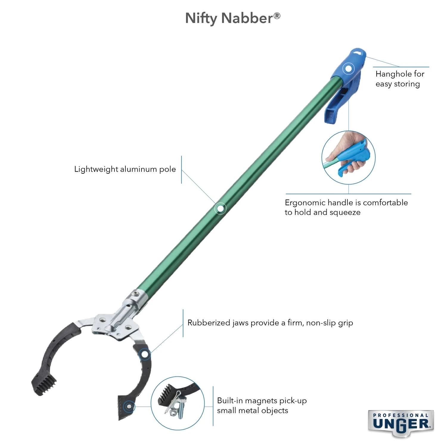 Unger Nifty Nabber 36 In. Telescoping Pick-Up Tool - Image 3