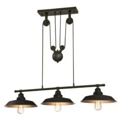 Westinghouse Iron Hill Oil Rubbed Bronze 3 Lights Pulley Pendant