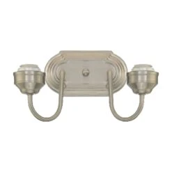Westinghouse 2-Light Brushed Nickel Metallic Wall Sconce